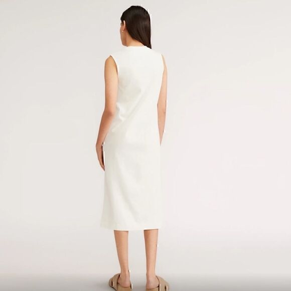 & NEW The Organic Cotton Weekend Tank Dress Bone Small - Picture 3 of 6